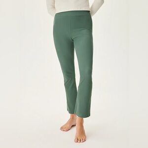 Outdoor voices small green flare ankle ribbed leggings/pants yoga gym